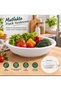 Plastic Colander, Strainer 35.5 cm – Bpa-Free, White Vegetable and Fruit Strainer