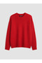 Ozmarka New Season Red Crew Neck Women's Knitwear Sweater - 5