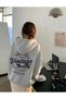 Unisex Vintage Brooklyn Heat Text Printed Hooded Sweatshirt - 3
