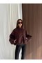 Checked Double-Breasted Collar Buttoned Bomber Jacket - 2