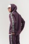 Softline Panda Fabric Hooded Zippered Men's Set with Stripe Detail - 4
