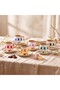 Ar Yıldız Riva 6-Person Luxury Porcelain Coffee Cup Set