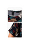 Plus Size Lycra Imported Viscose Kumas Bagcikli V-Neck Short Sleeves Patterned Trendy Seasonal Colorful Jumpsuit - 5