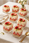 Set of 6 Square Glass Magnolia Dessert and Presentation Bowls – 320 ml - Pudding Cup Ice Cream Bowl - 2