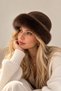 Soft Plush Hat - Brown Fur Cap Premium - 2