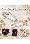Giant Safety Pin Buckle 11 cm – Shawl Scarf Cardigan and Bun Accessory Decorative Metal Pin 1 Piece