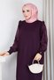 Women's Silk Kupra Ruffle Detailed Mercerized Knitwear Dress - 5