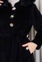 Women's Full-Length Moscow Coat with Brooch Detail and Belt - 7