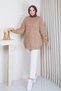 Women's Knitted Patterned Knitwear Tunic Sweater - 4