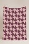 Groovy Waves Geometric Pattern Multi-Purpose Fleece Blanket & Coverlet