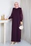 Women's Silk Kupra Ruffle Detailed Mercerized Knitwear Dress - 4