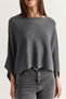 Women's Smoked Boat Neck Bat Sleeve Oversize Crop Knitwear Sweater Tk261126 60286718 - 6