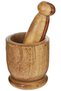 10 cm Wooden Mortar-WMO001, Beige