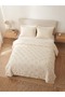 Siena Home Double Embossed Patterned Single Layer Bedspread and Pillowcase Set (3 Pieces) - 4