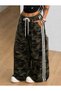 Prep Striped Oversize Sweatpants Camouflage