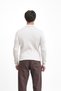 Cotton Lycra Thin Ribbed Collar Buttoned Slim Fit Knitwear Sweater - 7