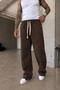 Men's Baggy Fit 3 Thread Threaded Brown Sweatpants Ke-7030