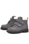 Rakerplus Neson 9055-Grks Gray Nubuck 100% Genuine Leather Velcro Unisex Baby Kids Boots - 2