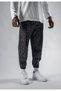 Black and White Frayed Patterned Unisex Bohemian Hippie Ethnic Baggy Trousers Free Spirit, Ethnic Pattern, Unlimited Style! - 3
