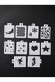 10-Piece Face Body Painting Stencil Set 8.5X6 cm - 250 Micron Mylar Multi-Purpose Hobby and Tattoo Stencil S2