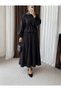 Floral Embossed Skirt Suit - 3192 - Black