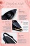 Genuine Leather Heeled Shoes Metal Toe Patent Leather Stilettos - 7