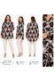 Big Size Non-Reversible Patterned Buttoned Long Sleeves with Bib Collar, Seasonal Trend, Comfortable Modern Shirt