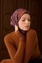 Velora Scarf Shawl Pattern Purple - 3