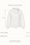 Women's Burgundy Asymmetrical Collar Side Buttoned Ribbed Knit Sweater - 3