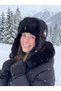 Winter Unisex Faux Leather/Suede Look Plush Fur Trapper Pilot Hat with Ear Protection - 2