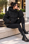 Side Pocket Zippered Winter Coat - 2