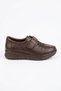 Susen Rubber Cırlı Orthopedic Genuine Leather Women's Shoes Brown Skin - 6