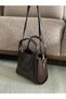 Women's Shoulder Bag with Extra Circle with Magnetic Closure - 4