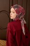 وشاح فيلورا بنقشة الزهور بلون البرقوق - 4