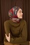 وشاح فيلورا باللون الأخضر والبني