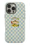 Compatible with iPhone 14 Pro Max - Checkered Fishes, Double Layer Cover, Glossy Surface Protective Case