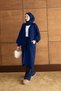 Women's Cardigan with Knitted Pattern on the Sleeves