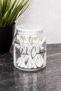 4-Piece Premium Cotton Jar Set with White Mica Lids Glass Cotton Set Jar Makeup Cotton Ear Swab Floss Labeled Jar Set - 7