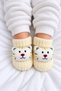 Newborn Baby Knitted Booties, Knitwear Slippers with Plush Toys - Warm