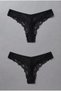 Lace Tulle Detailed Brazilian 2-Pack Panties