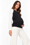 Breastfeeding-Friendly Regular Maternity Sweatshirt with Hidden Zipper - 3
