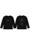 Mustafa Kemal Atatürk 10 November Printed Black Long Sleeve Badi Blouse T-Shirt