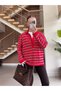 Polo Collar Striped Viscose Knitwear