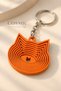 Animated Fidget Keychain with Cat Figure – Layered Fidget Design, Bag Accessory Charm