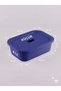 Small Size 4 Liter 30X20X10 cm Polypropylene Plastic Organizer with Navy Blue Lid - Toy Box and Storage Basket