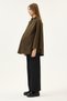 Maternity Suede Poncho Jacket (Khaki) - 2
