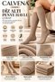 Women's 3 Pairs Genuine Combed Cotton Towel Knee Socks - 2