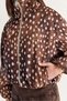 Women's Brown Suede Bambi Patterned Stand Collar Lined Pocket Detailed Rubber Bomber Jacket 5543 60286753 - 7