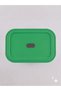 Small Size 4 Liter 30X20X10 cm Polypropylene Plastic Organizer with Green Lid - Toy Box and Storage Basket - 4