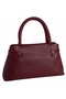 Genuine Leather Women's Hand and Shoulder Bag Burgundy - 4